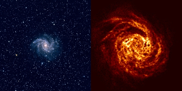 NGC6946, optisch und 21cm